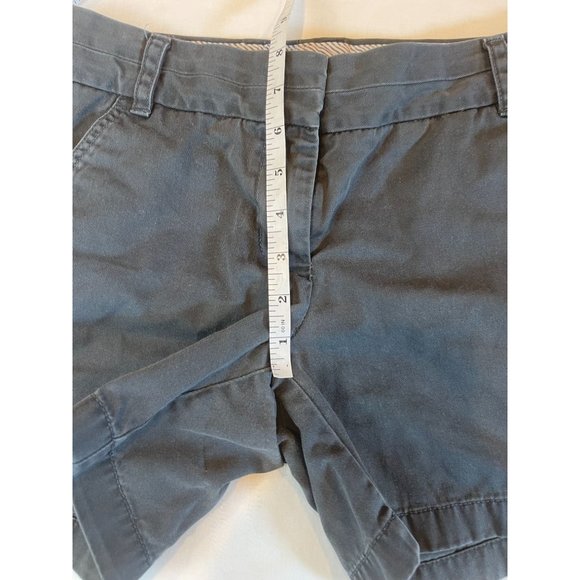 J. Crew Womens Chino Broken In Shorts 68925SU12 100% Cotton Low Rise Black SZ 2 - Picture 5 of 8